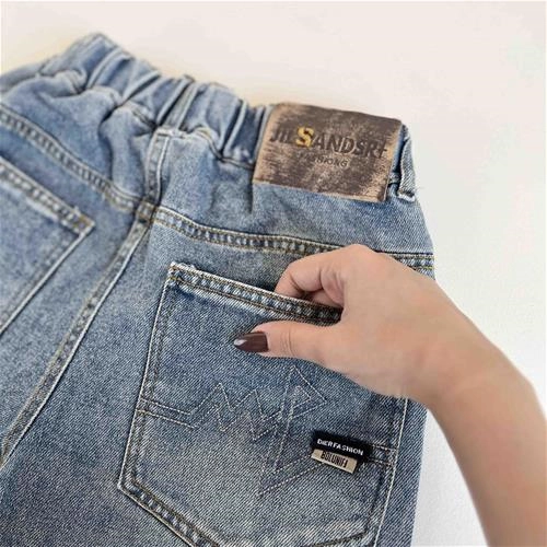 شلوار جین مام استایل بچگانه 10 تا 14 سال کد 9828