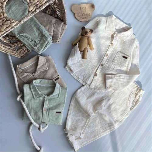 دو تیکه لینن 3 سال الی 6 سال کد 201138