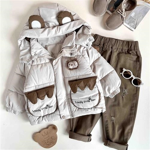 کاپشن بچگانه طرح شیر 1.5 سال تا 6 سال کد 9925