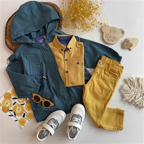 بارانی کتان 4 سال تا 8 سال کد 152228