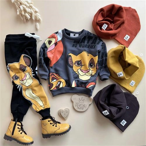 دوتیکه بلوز شلوار Zara طرح شیرشاه 2 سال تا 6 سال کد 171339