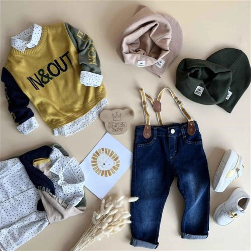 چهار تیکه بافت دو رنگ 2 سال تا 6 سال کد 171216