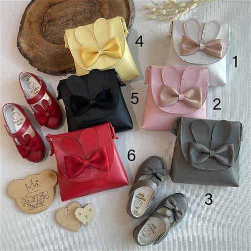 کیف دوشی خرگوش پاپیون دار کد 11008