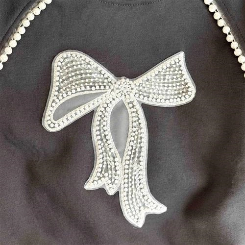 دوتیکه بلوز و شلوار بچگانه طرح پاپیون 6 سال تا 12 سال کد 9778