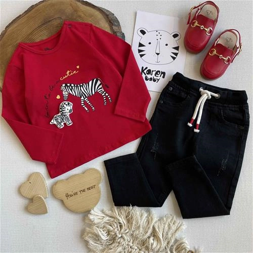 بلوز طرح گورخر 3 ماه تا 24 ماه کد 151533