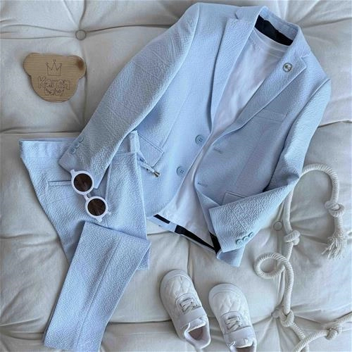 سه تیکه کت شلوار اسپورت 7 سال تا 14 سال کد 211589 ـ 211590