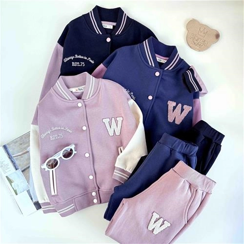 دوتیکه سویشرت شلوار بیسبالی 7 تا 14 سال کد 9969