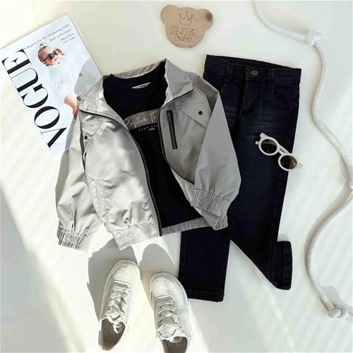 سه تیکه سویشرت کمرکش زیپ دار 2 سال تا 9 سال کد9429 (211514-211515)