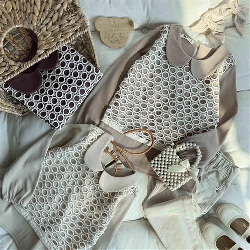 بلوز کبریتی قلاب بافی کارن بیبی 6 سال تا 14 سال کد 213116