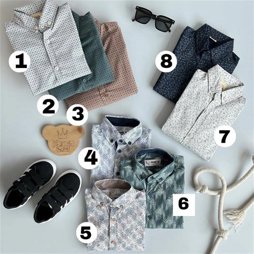 پیراهن طرحدار پسرانه 1 تا 15 سال کد 205258