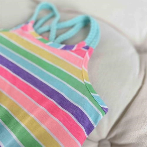 سرهم دخترانه راه راه 3 سال‌ تا 12 سال کد 222101