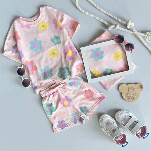 دوتیکه طرحدار دخترانه 1 سال تا 6 سال کد 191258