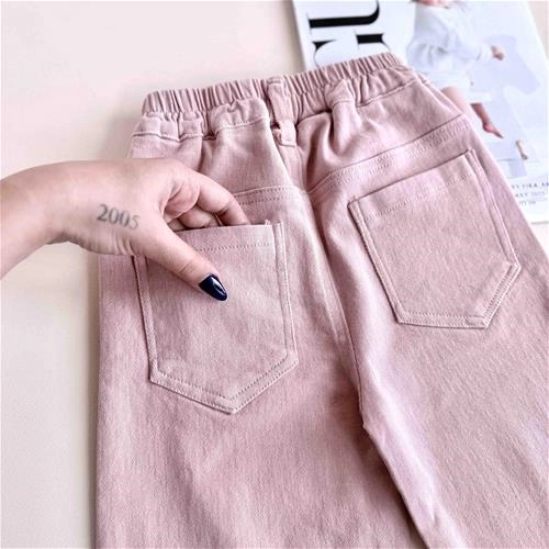 شلوار کتان صورتی 2 سال تا 6 سال کد 10158