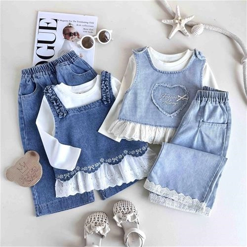 سه تیکه جین 2 سال تا 6 سال کد 10211