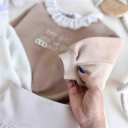 بلوز دورس طرح سه گل 1.5 سال تا 5 سال کد 10175