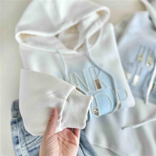 هودی دورس بچگانه طرح نوشته پولکی 8 سال تا 12 سال کد 10198