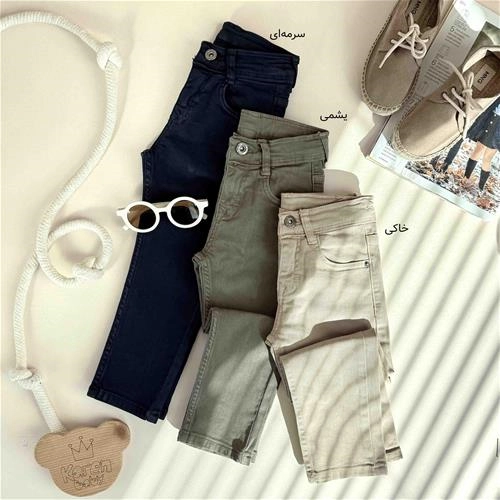 شلوار کتان راسته 1 تا 16 سال کد 10063