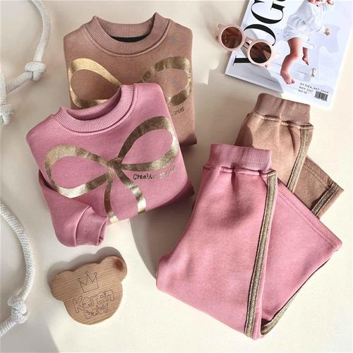 دوتیکه بلوز شلوار داخل کرکی 3 سال تا 5 سال کد 10077