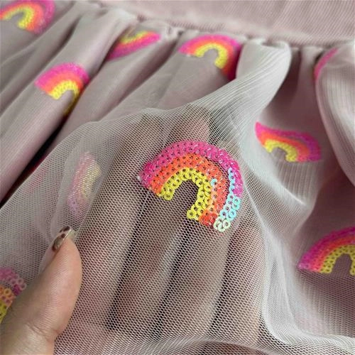 سارافون بچگانه طرح رنگین کمان کارن بی بی 2 سال تا 7 سال کد 9665 (223114)
