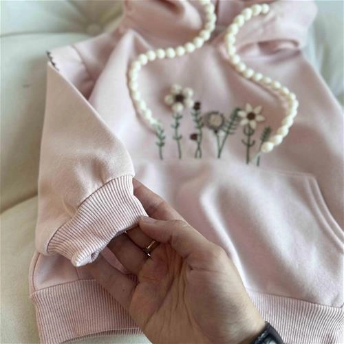 هودی طرح گل‌دار 2 سال تا 6 سال کد 9479 (212253)