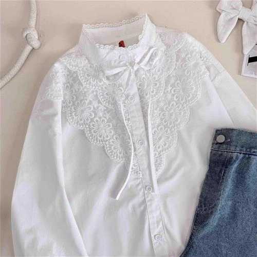 شومیز مجلسی بچگانه گیپوردار  10 سال تا بزرگسال کد 10191