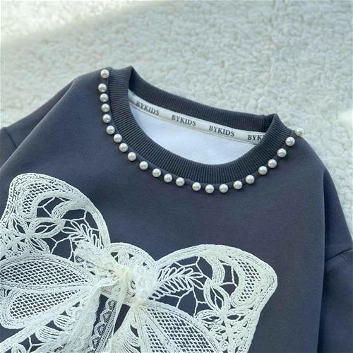 بلوز بچگانه دورس طرح پاپیون 5 تا 9 سال کد 9912