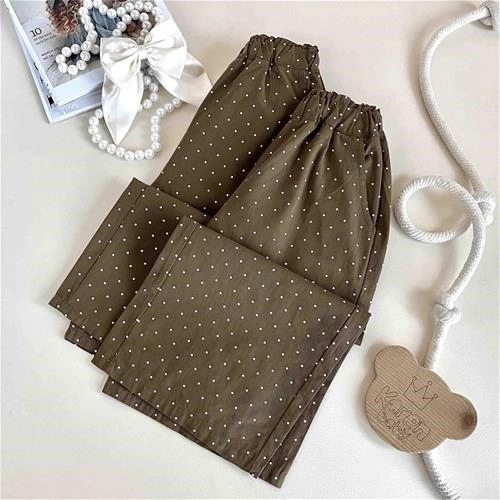 شلوار کتان خال خالی (Buyifang) 5 سال تا 9 سال کد 10219