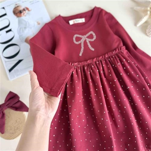 سارافون پاپیونی بچگانه 2 تا 5 سال کد 10700