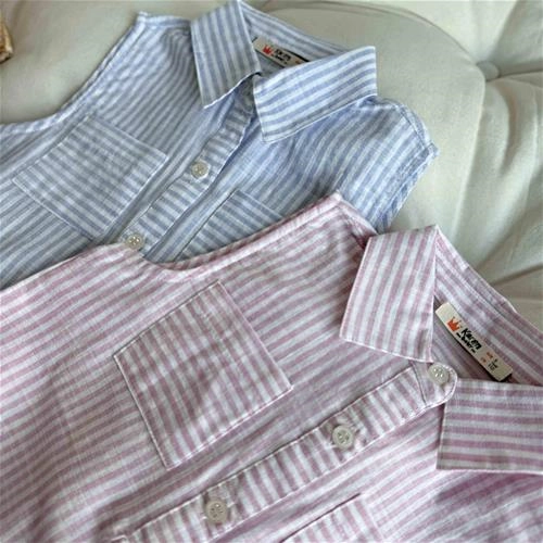 شومیز آستین کوتاه راه راه 5 سال تا 8 سال کد 221188