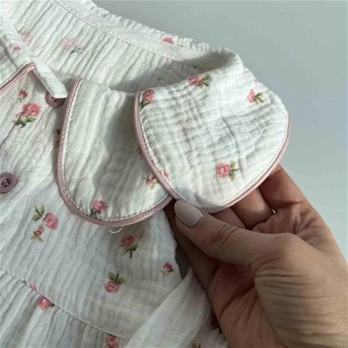 شومیز یقه بی بی گل گلی 1/5 سال تا 5 سال کد 205306