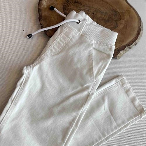 شلوار کتان کمرکش ۱۰ سال تا ۱۷ سال کد 922194