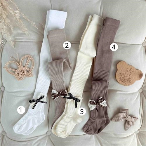 جوراب شلواری بچگانه کبریتی طرح پاپیون 6 سال تا 10 سال کد9687