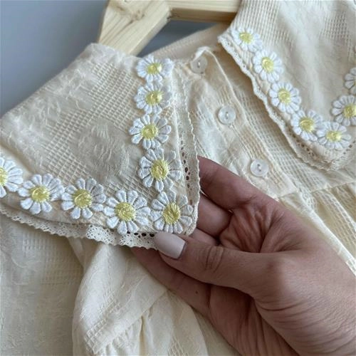 بادی گل‌گلی کنفی کلاهدار بابونه 3 ماه‌ تا 1/5 سال کد 205308