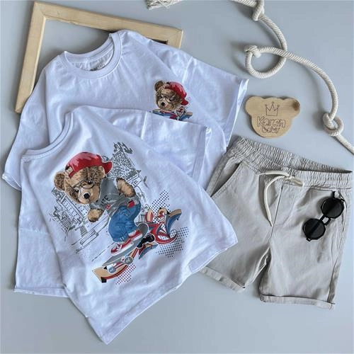 تیشرت طرح تدی 7 سال تا 14 سال کد 191188