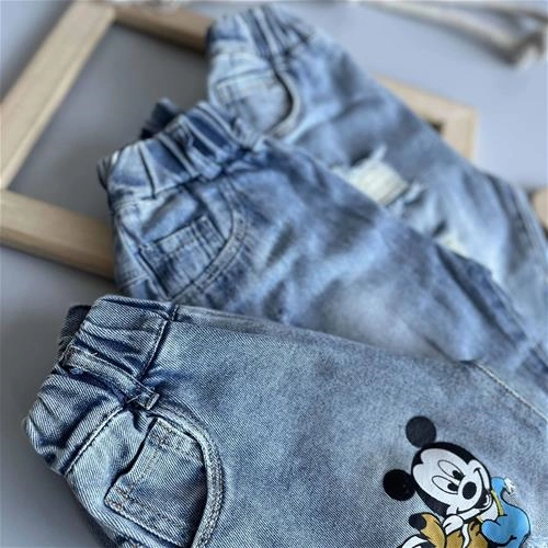 شلوارک جین 8 سال تا 14 سال کد 192126-192125