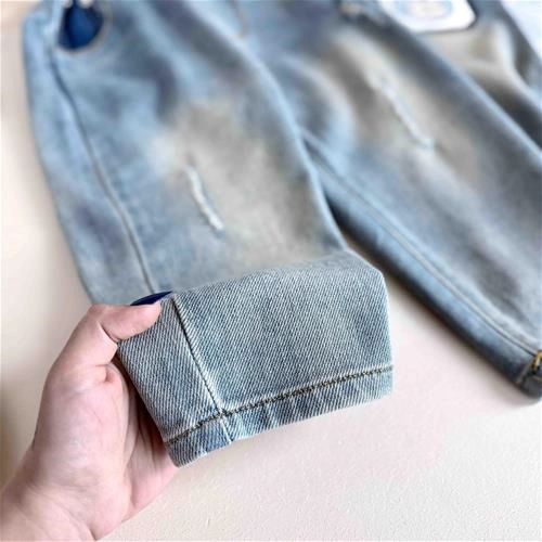 شلوار جین طرح گربه 3 سال تا 7 سال کد 10161