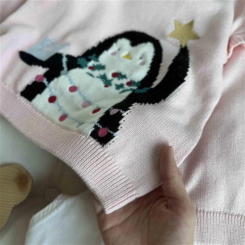 بلوز بافت طرح پنگوئن 1 سال تا 6 سال کد9168 (212234)