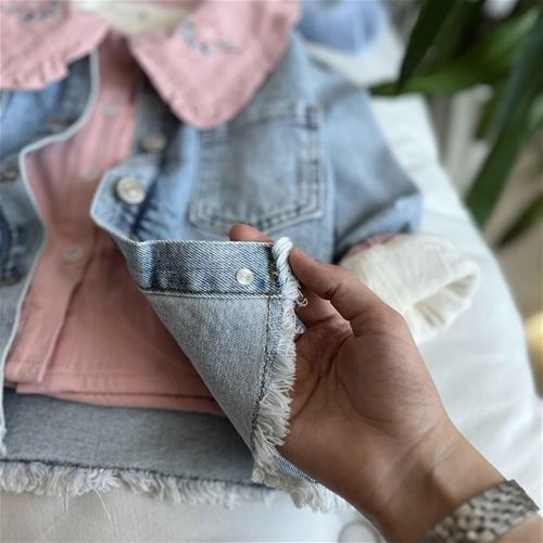 سویشرت جین طرح قلب 3 سال تا 10 سال کد 211228