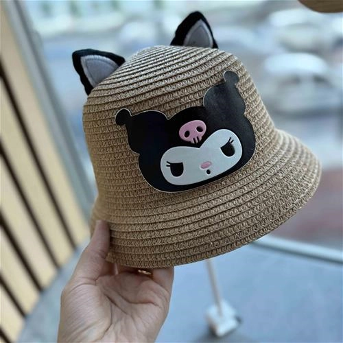 ست کیف و کلاه حصیری کرومی 2 سال تا 10 سال کد 214207