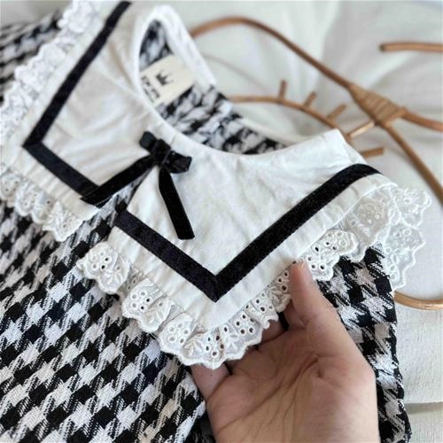 سارافون پیچازی یقه بی بی کلاهدار 3 سال تا 7 سال کد 211541