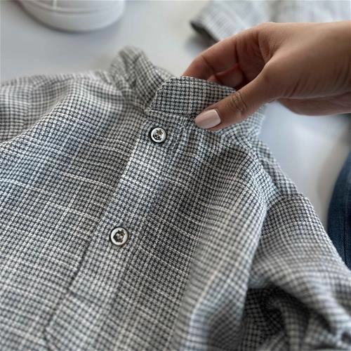 دوتیکه یقه دیپلمات چهارخانه 2 سال تا 5 سال کد 205331